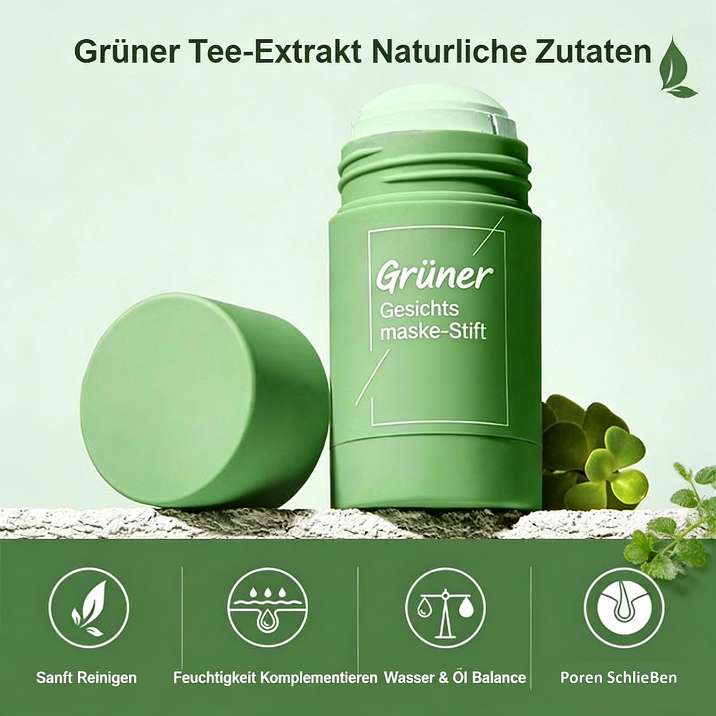 Grüner Tee Entgiftende Reinigungsmaske